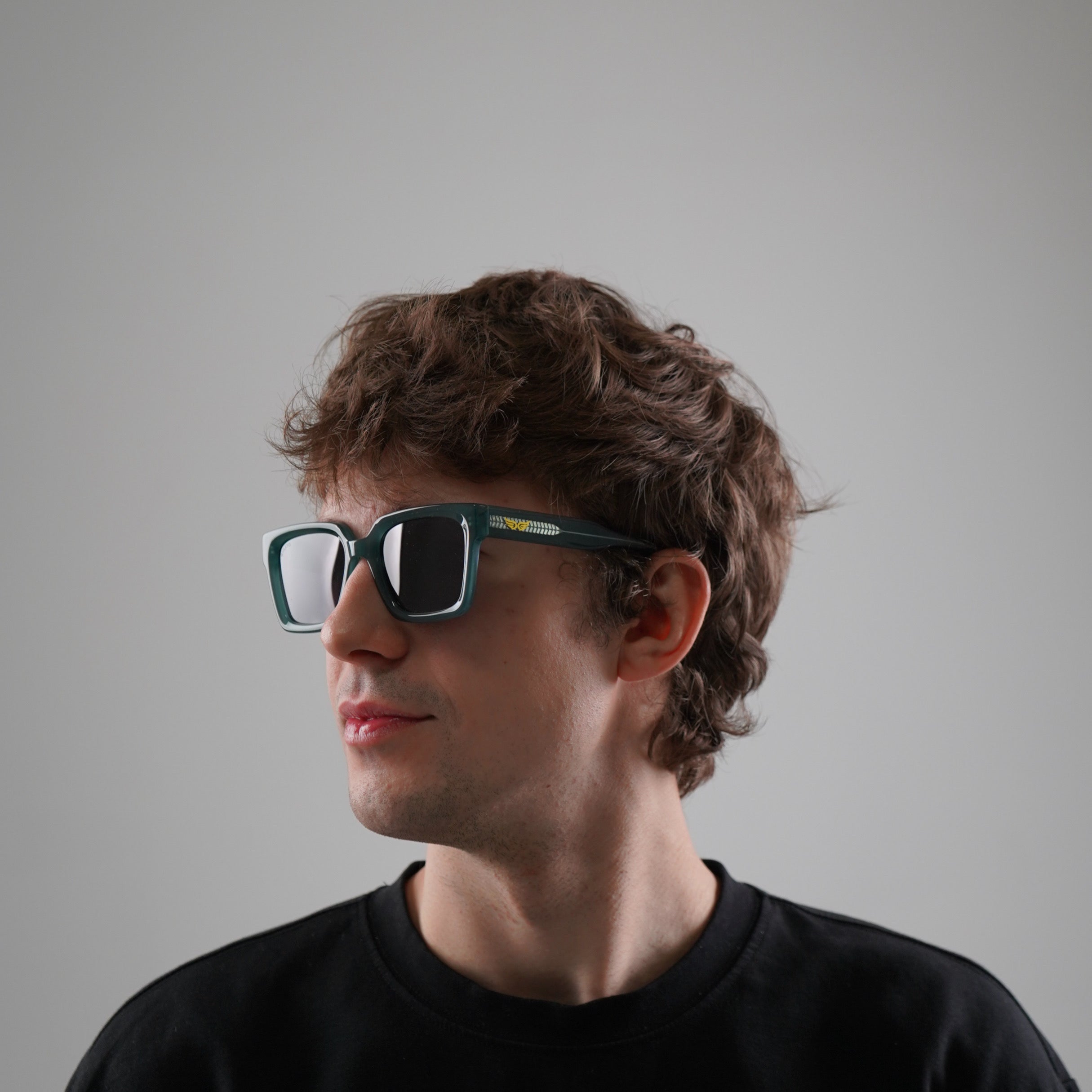 Sunglasses Transparent Green