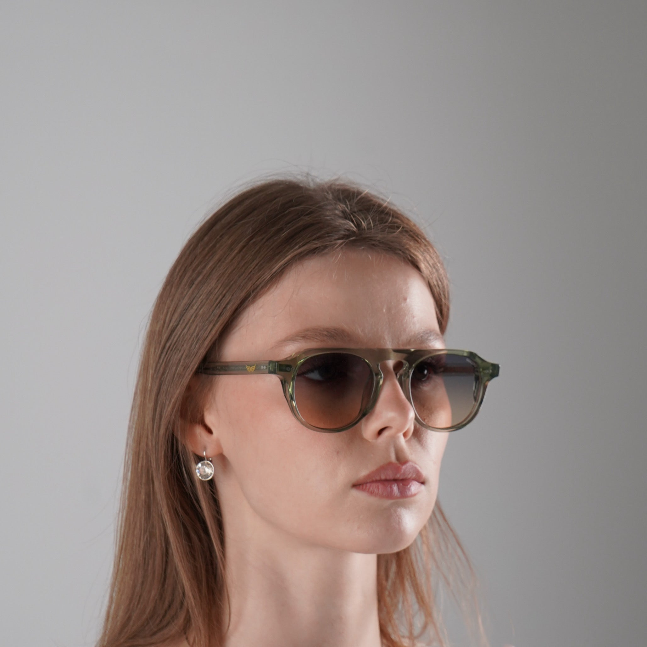 Sunglasses Transparent Green