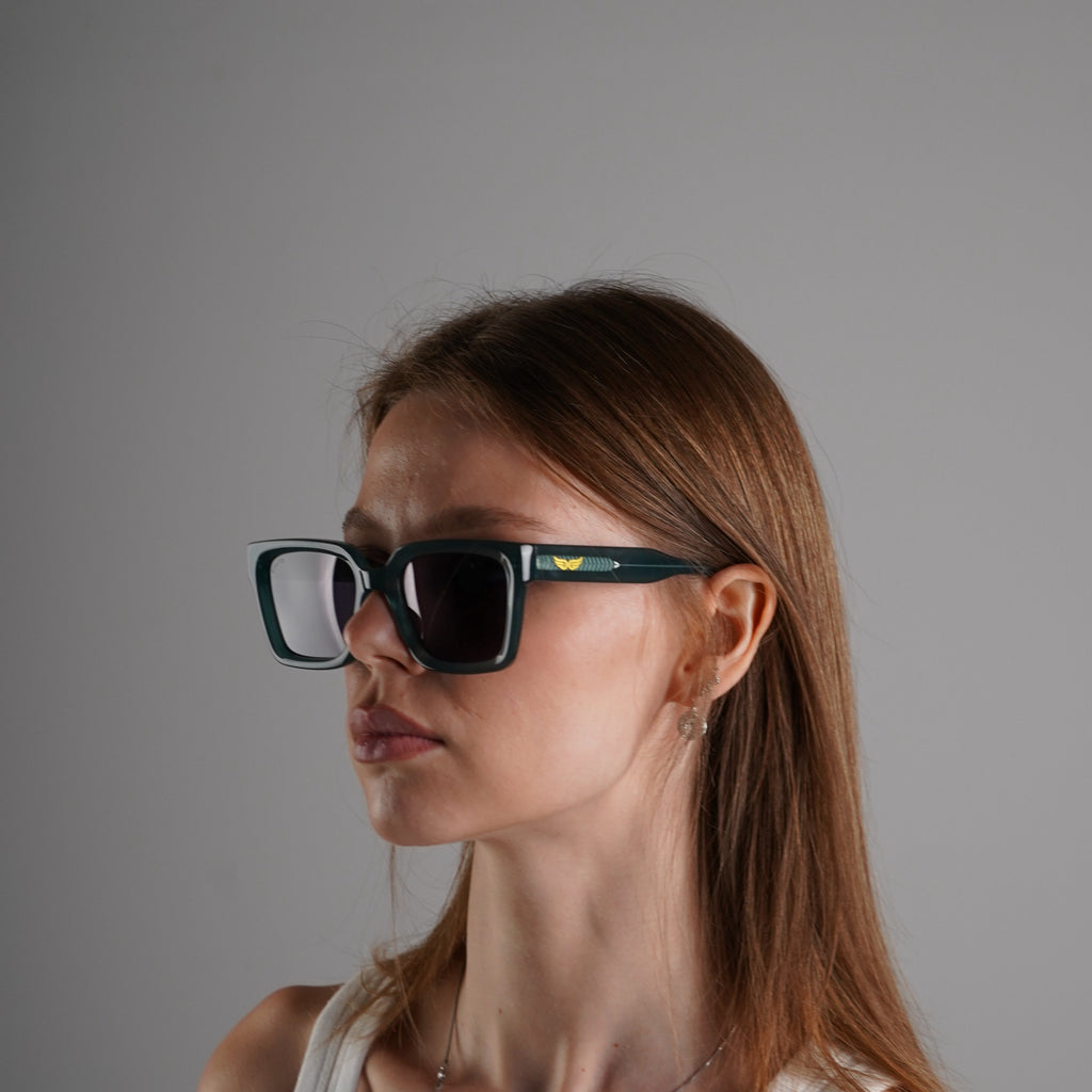 Sunglasses Transparent Green