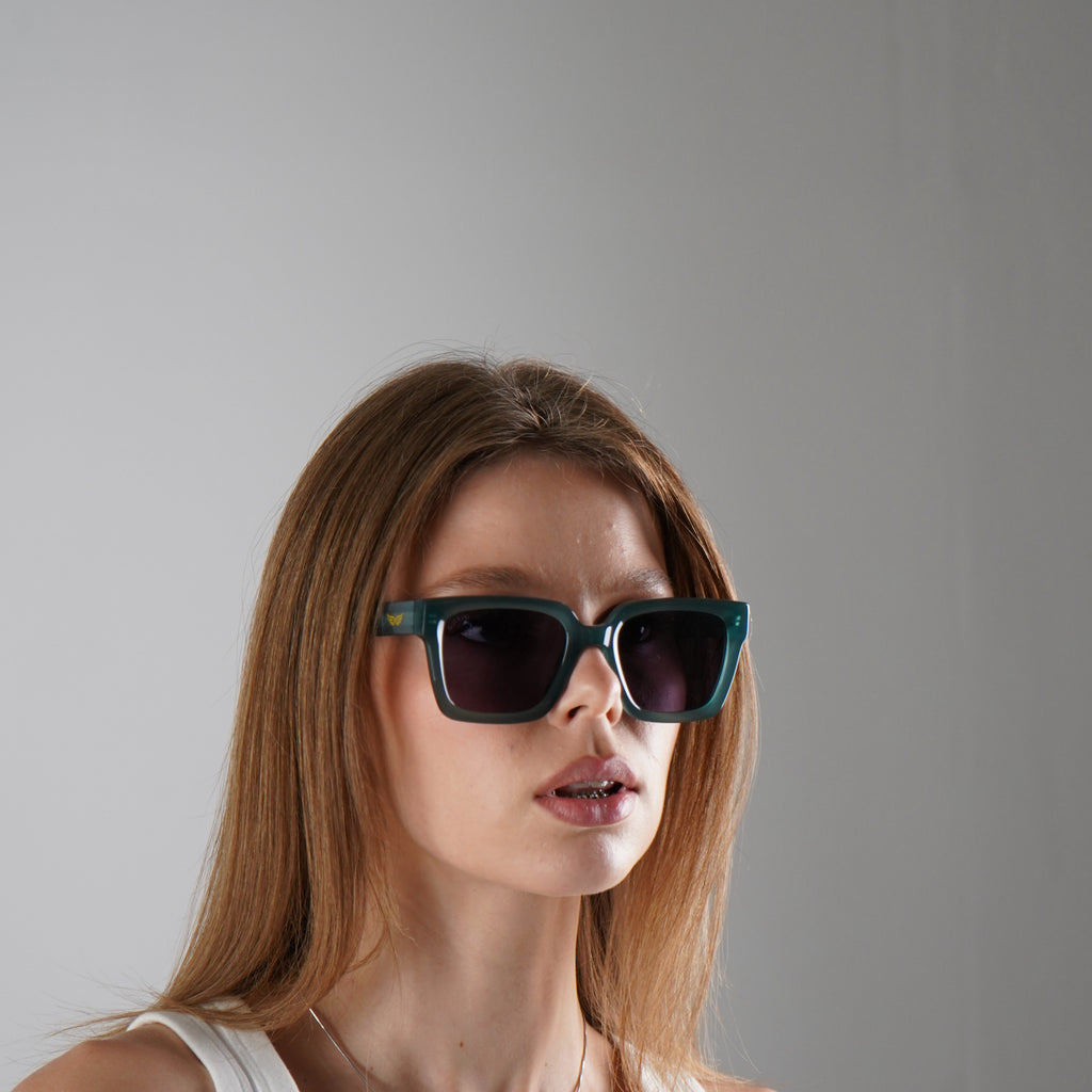 Sunglasses Transparent Green