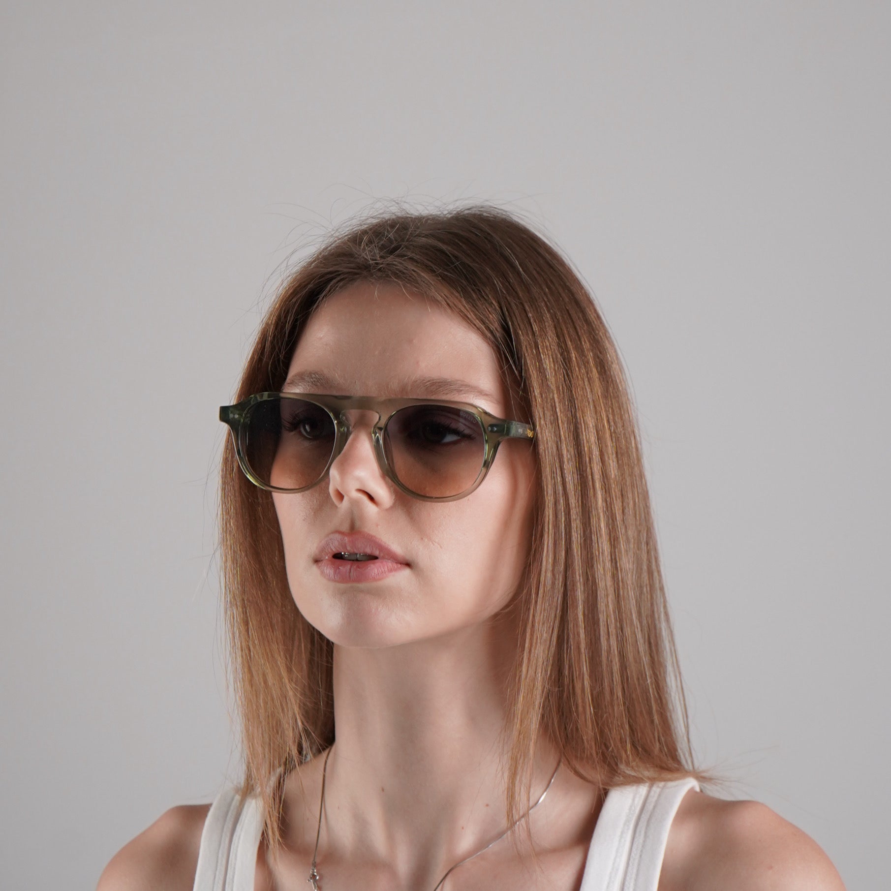 Sunglasses Transparent Green